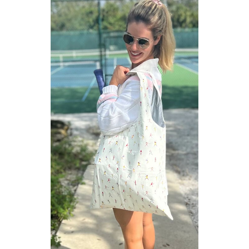 Hi Love Tennis Match Carryall Tote Bag image number 2