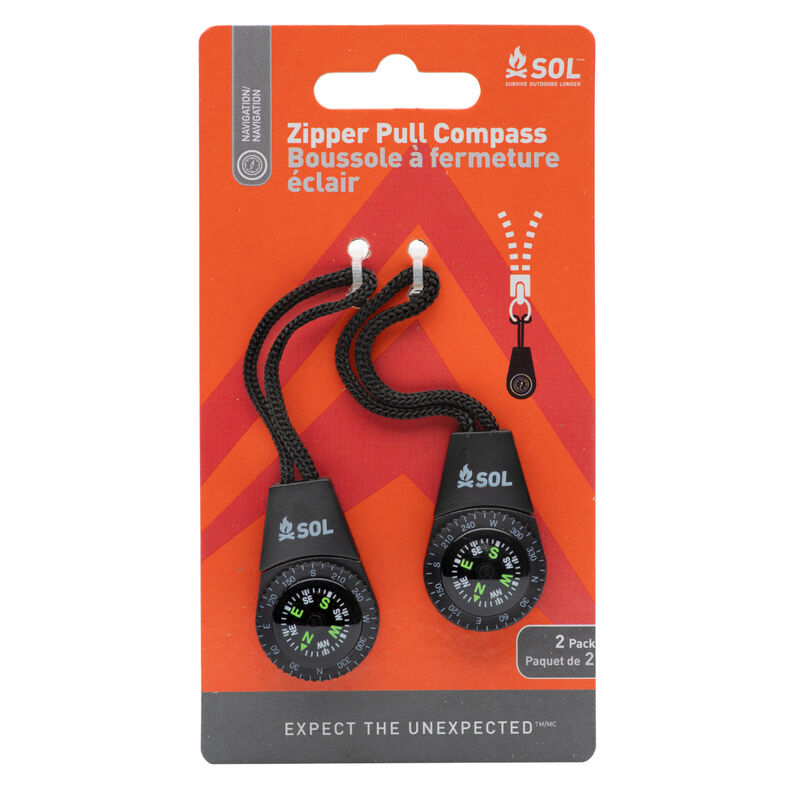 Adventure Medical SOL Compass Zipper Pull image number 0