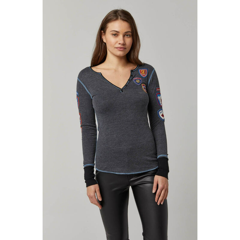 Alp N Rock Ski The World Henley Shirt Womens image number 0