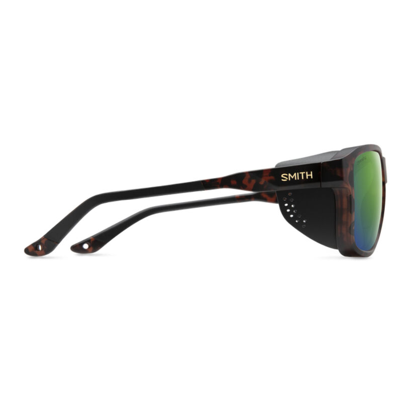 Smith Embark Mirror Sunglasses Matte Tortoise + ChromaPop Polarized Green Mirror Lens image number 2