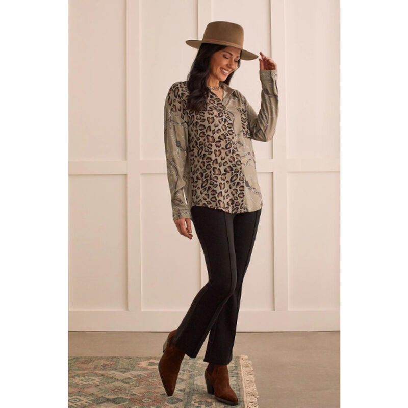 Tribal Pull On Ankle Pant Womens image number 0