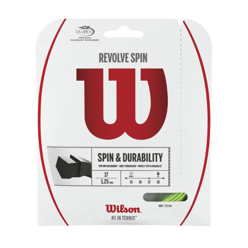 Wilson Revolve Spin 16 Tennis String Green image number 0