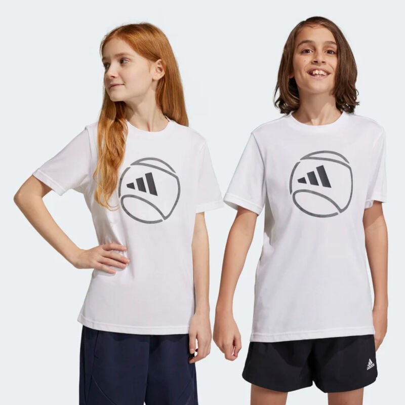 Adidas AeroReady Graphic Tennis Tee Kids image number 3