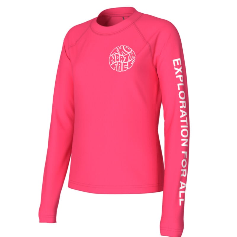 North Face Amphibious Long Sleeve Sun Tee Girls image number 0