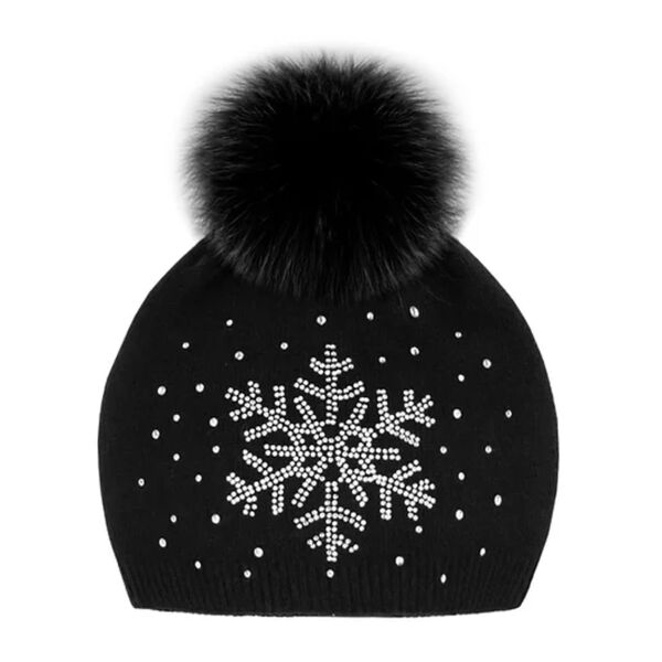 Mitchies Matchings Snowflake Sparkle Beanie Womens