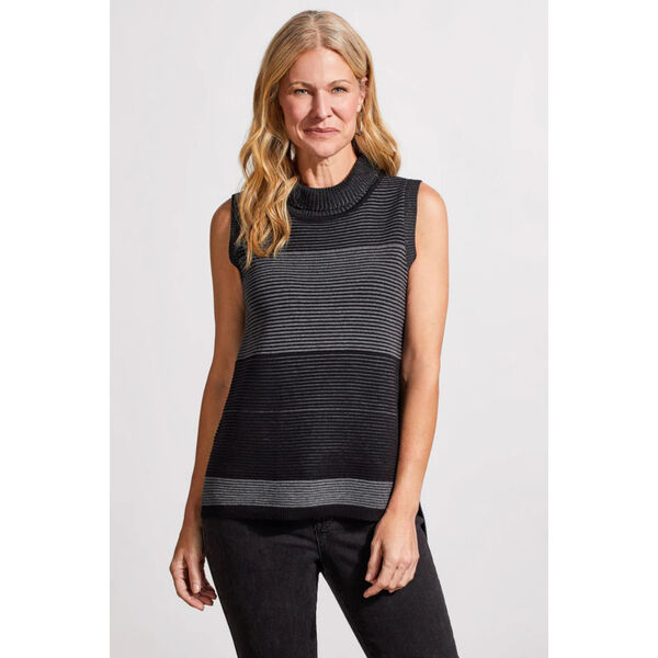 Tribal Sleeveless Crowl Neck Sweater Womens