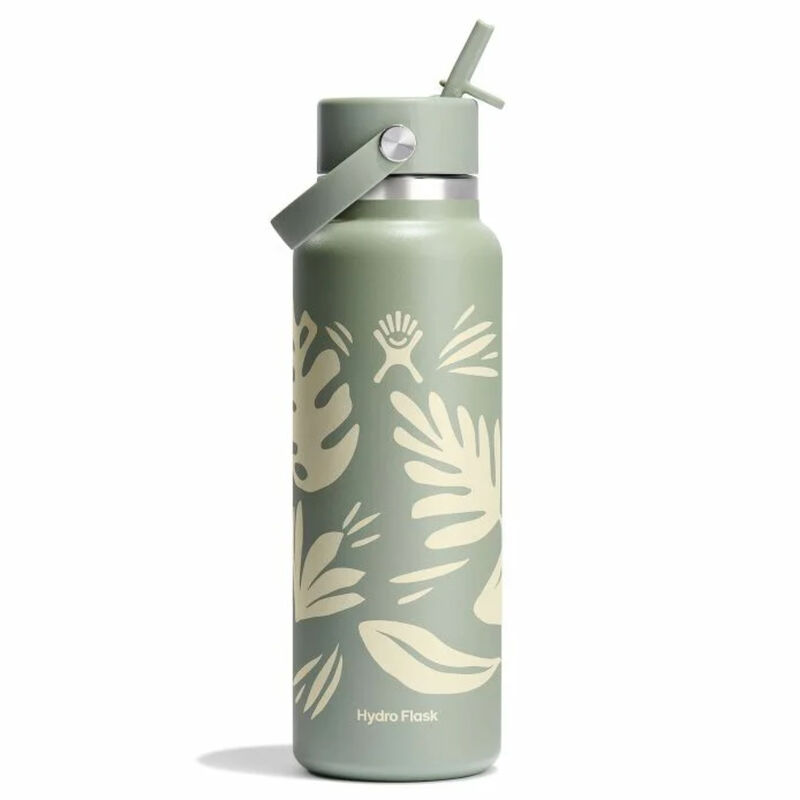 Hydroflask 40oz Wide Mouth Water Bottle w/ Flex Straw Cap image number 0