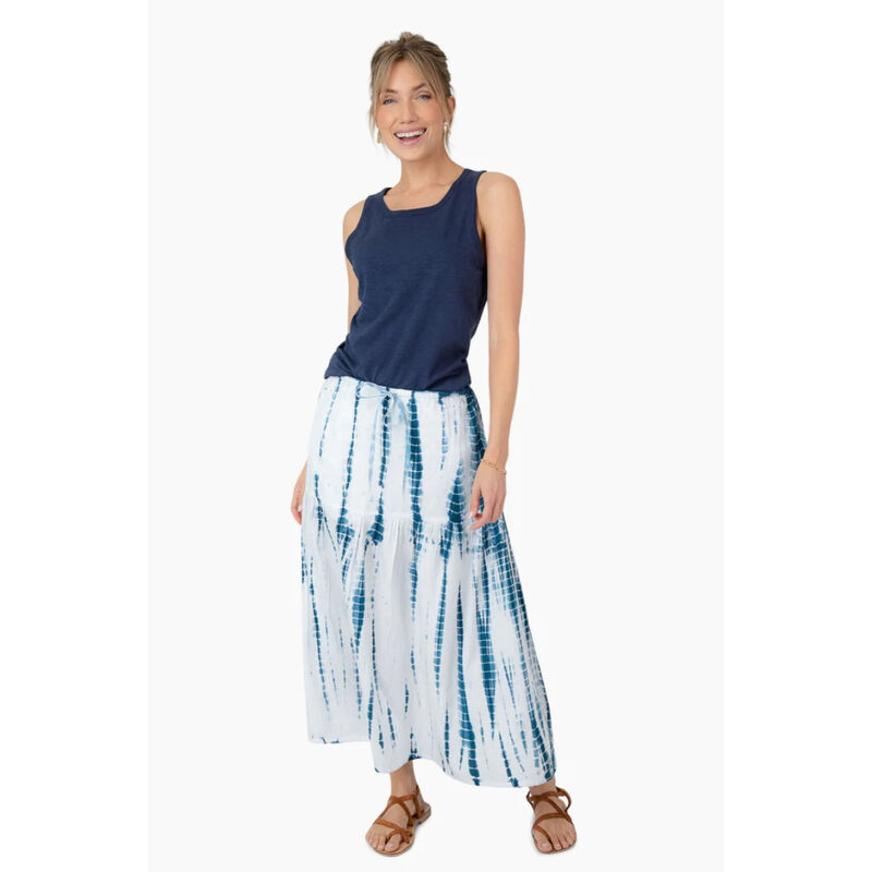 Dylan Hand-Dyed Indigo Maxi Skirt Womens image number 0