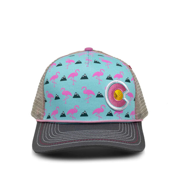 YoColorado Colorado Flamingo Curve Bill Hat