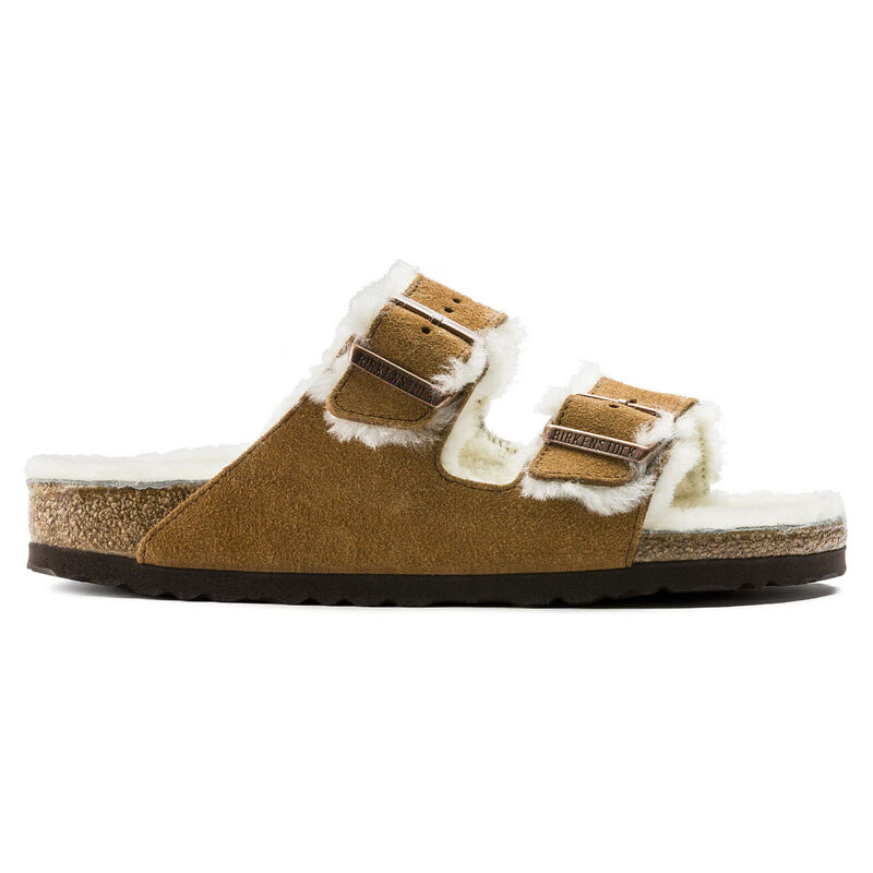 Birkenstock Arizona Shearling Sandals Womens image number 6