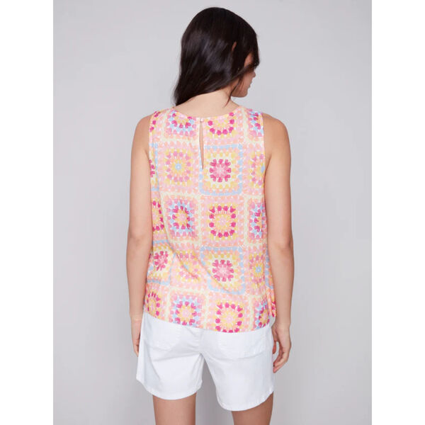 Charlie B Printed Sleeveless Top Womens