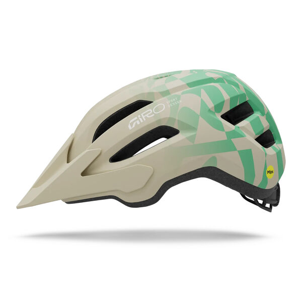 Giro Fixture Mips II Helmet Unisex - Matte Stone / Green Rush