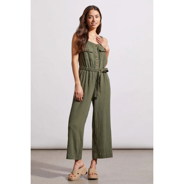 Tribal Cotton Gauze Blend Jumpsuit Womens