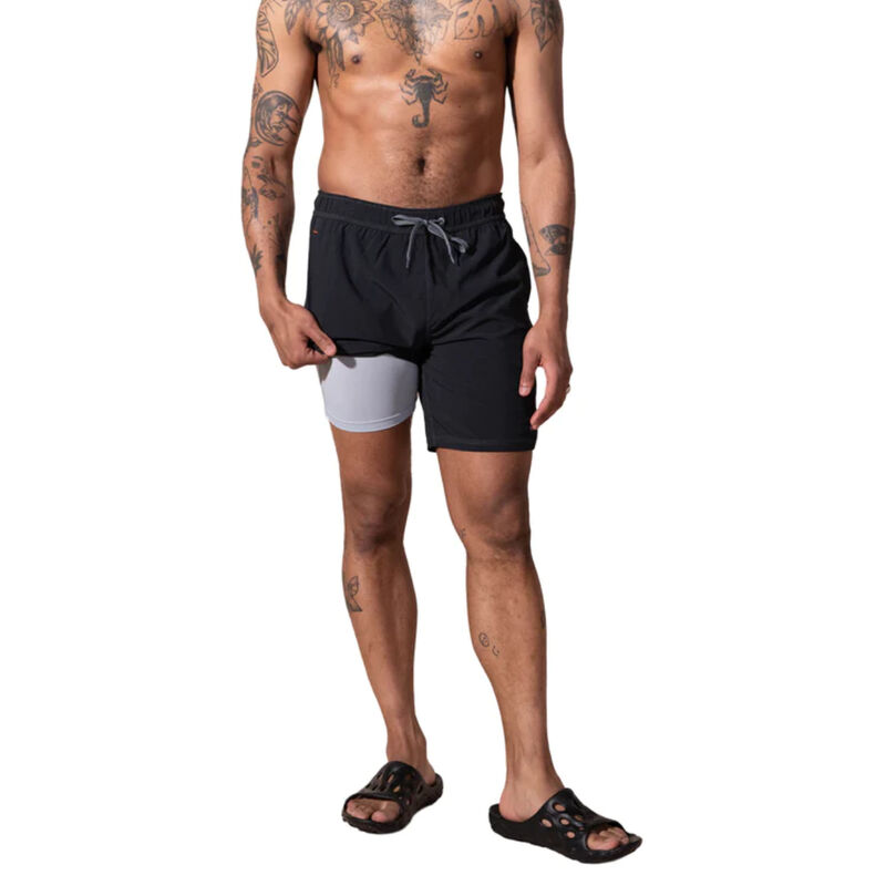 SAXX Oh Buoy 2N1 Volley 7" Swim Shorts Mens image number 4