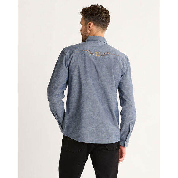 Pendleton Rodeo Embroidered Chambray Gambler Shirt Mens