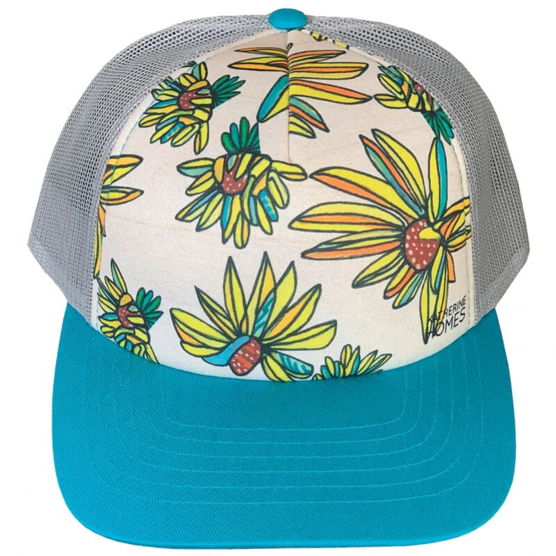 Katherine Homes Whorled Sunflowers Trucker Hat image number 0