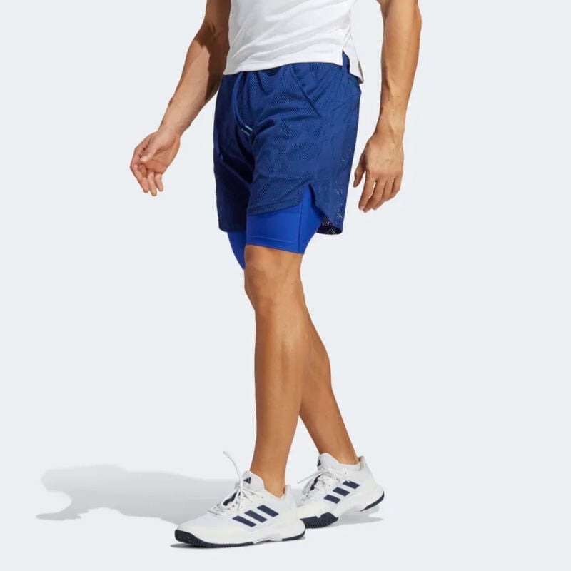 Adidas Melbourne Tennis Two-In-One 7" Shorts Mens image number 1