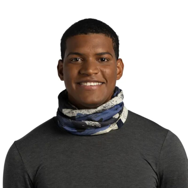 Buff Merino Lightweight Prints Neckwear - Esyr Blue image number 2