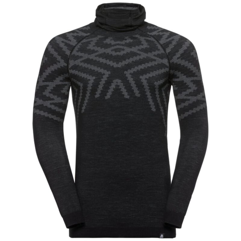 Odlo Natural + Kinship Warm SUW Top w/ Facemask Mens image number 0
