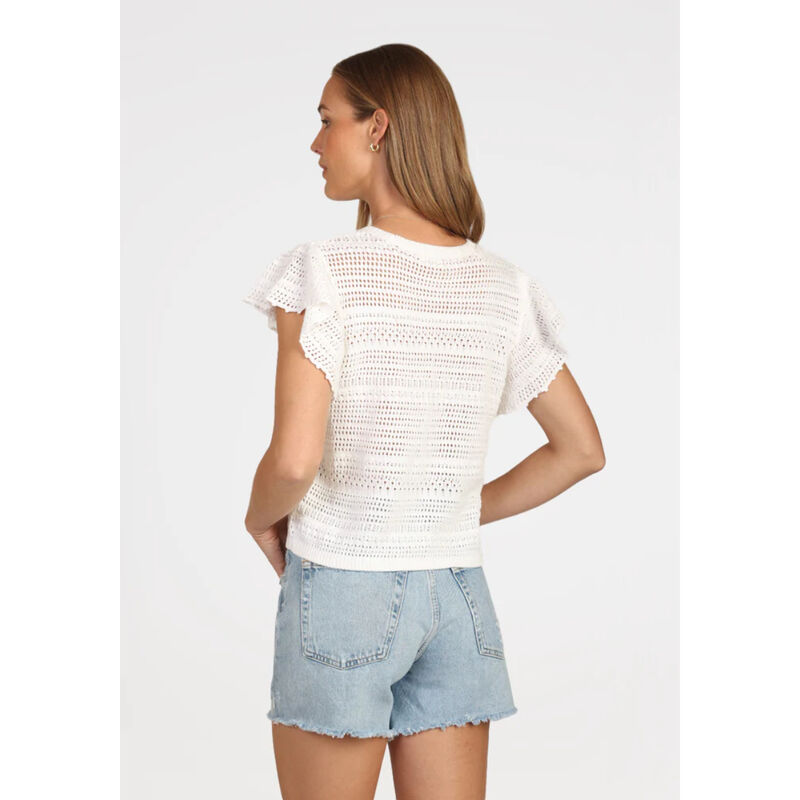 Dylan Chloe Crochet Knit Sweater Womens image number 1