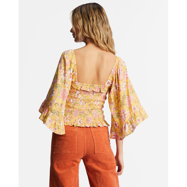 Billabong Be My Babe Bell Sleeve Top Womens