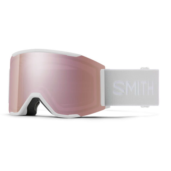 Smith Squad MAG Low Bridge Fit Goggles + ChromaPop Everyday Rose Gold Mirror Lens