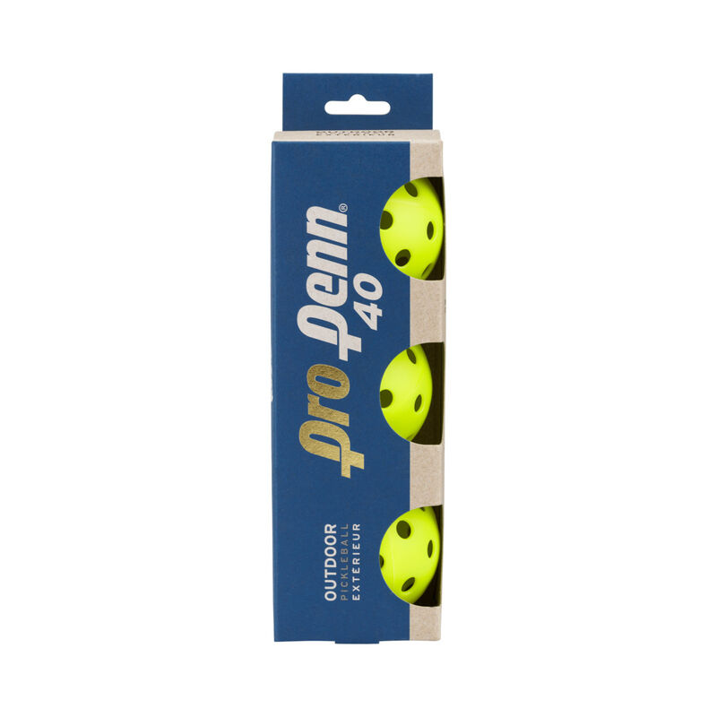 Pro Penn 40 Outdoor Pickleballs 3 Pack image number 0