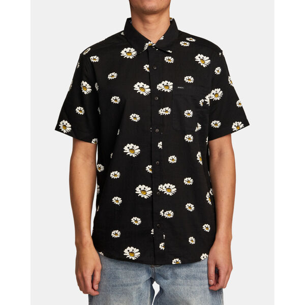 RVCA Pushin Up Short-Sleeve Shirt Mens
