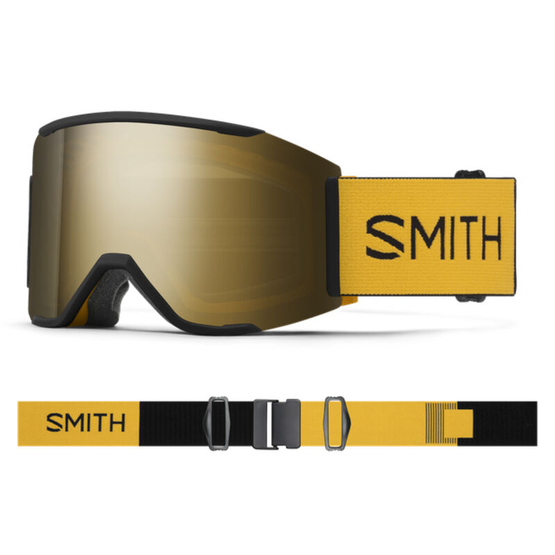 Smith Squad MAG Goggles + ChromaPop Sun Black Gold Mirror Lens image number 0