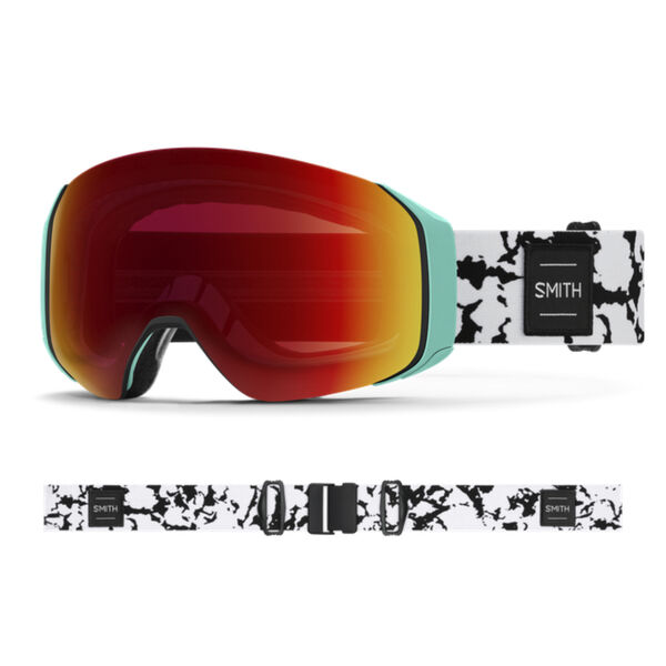 Smith 4D MAG S Goggles + ChromaPop Sun Red Mirror Lens