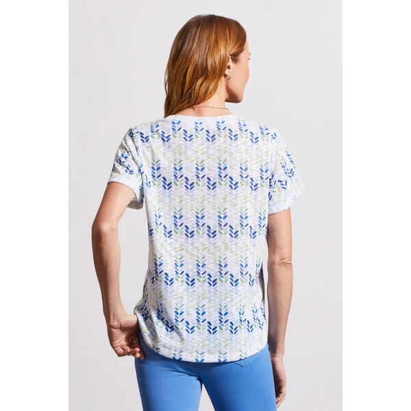 Tribal Printed U-Neck Top Womens