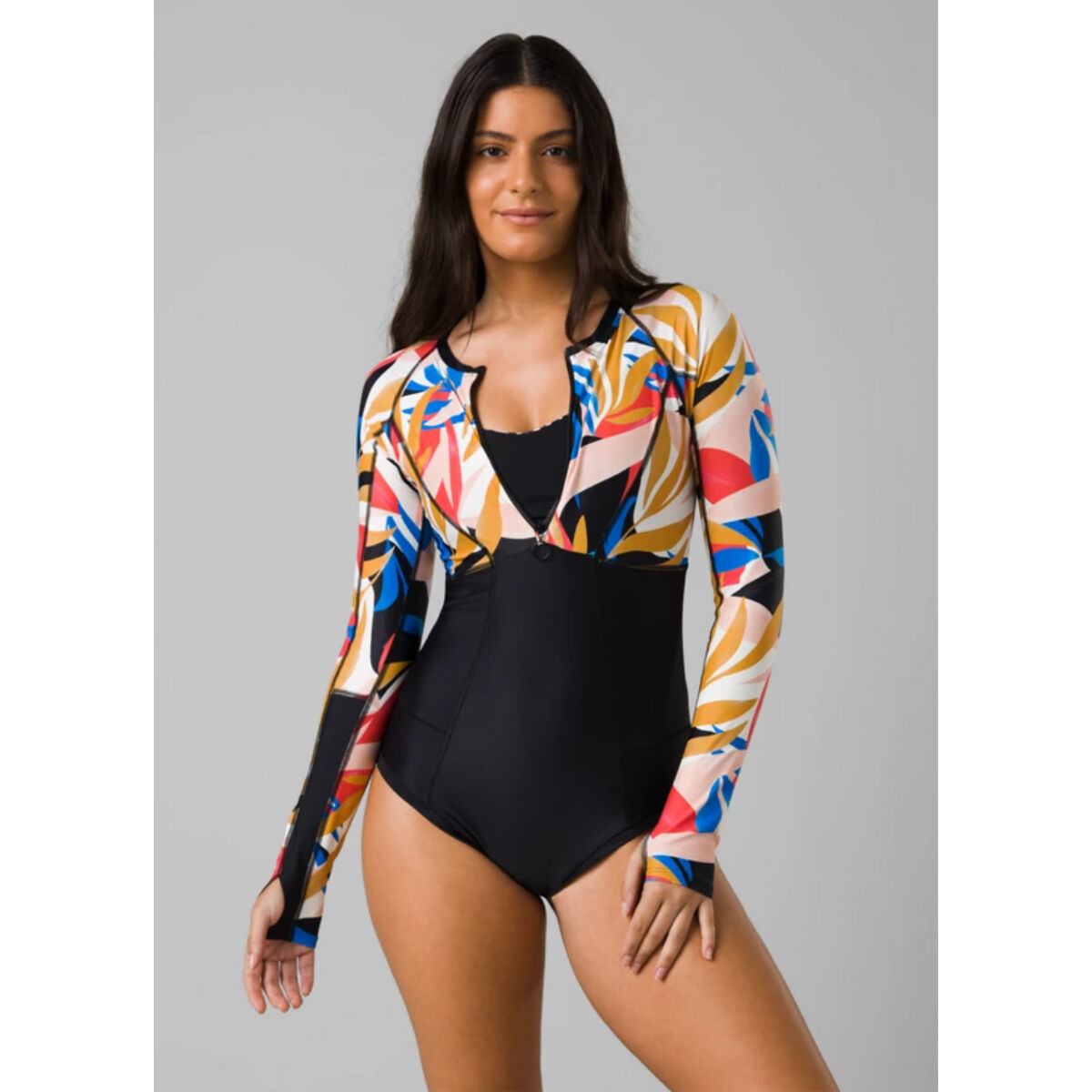 prAna Mckalya Long Sleeve One Piece Swimsuit Womens | Christy Sports