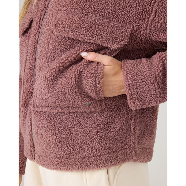 Roxy Amelia Cropped Boucle Jacket Womens