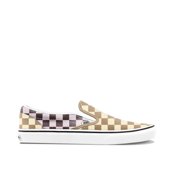 Vans Classic Slip-On Shoes Womens - Check Mix