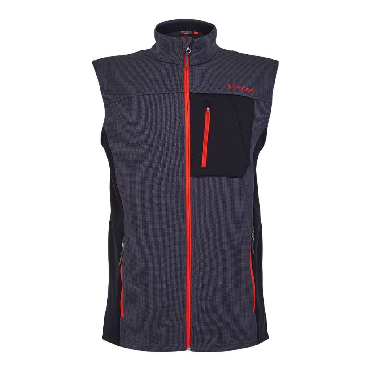 Spyder Mens Bandit Fleece Vest Ebony