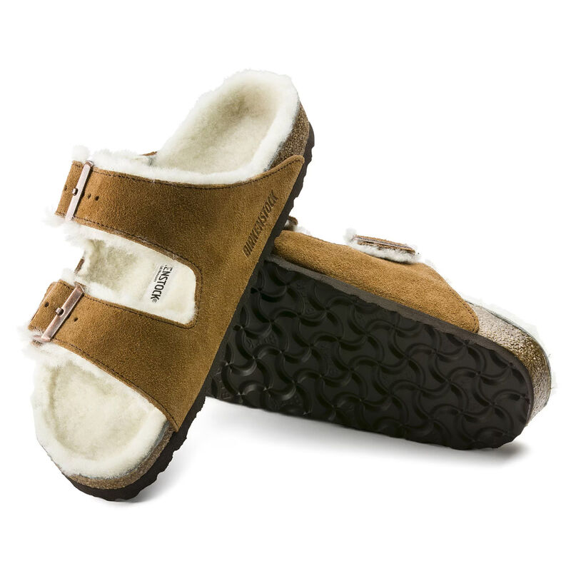 Birkenstock Arizona Shearling Sandals Womens image number 3