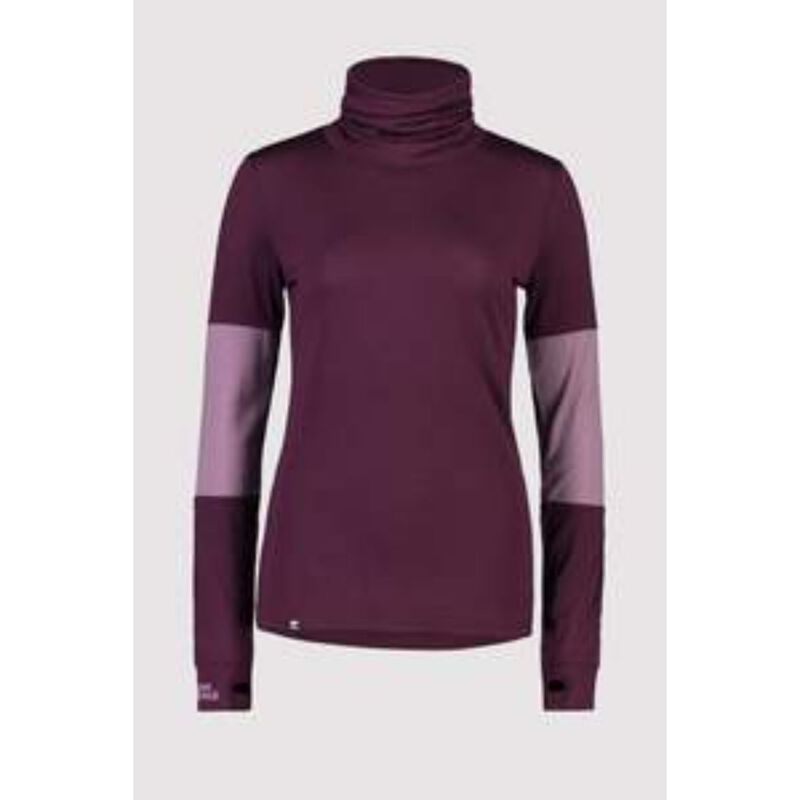Mons Royale Cornice Rollover LS Womens image number 3