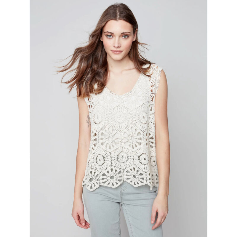 Charlie B Crochet A-Line Cami Womens image number 0
