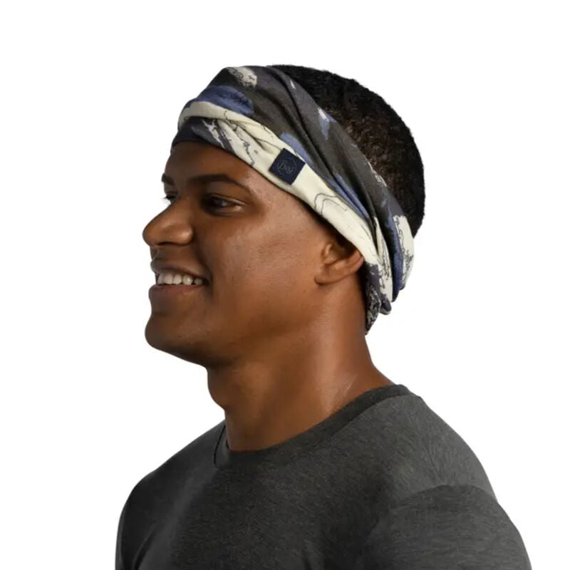 Buff Merino Lightweight Prints Neckwear - Esyr Blue image number 3