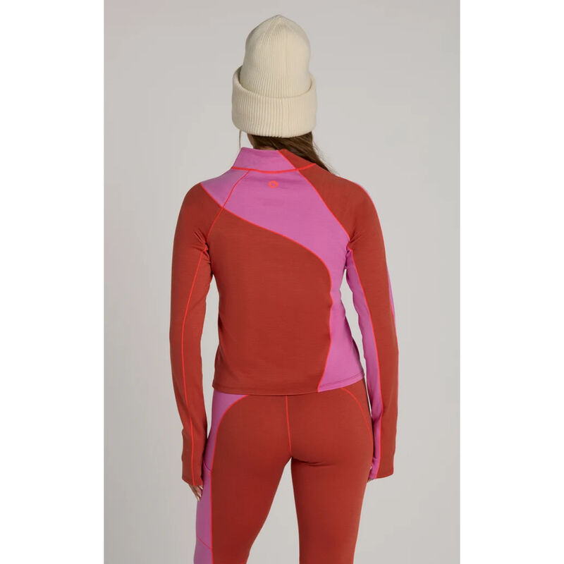 Seniq Wool Sculpt Merino Baselayer Mock Neck Top Womens image number 3