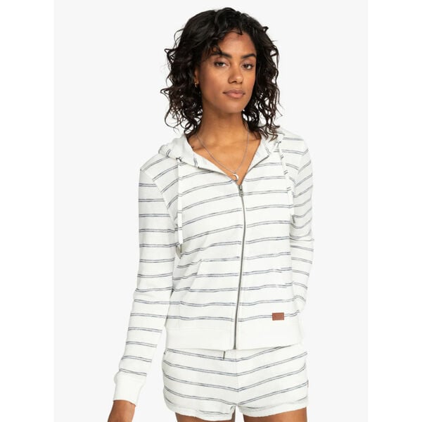 Roxy Perfect Wave Stripes Zip-Up Hoodie Womens
