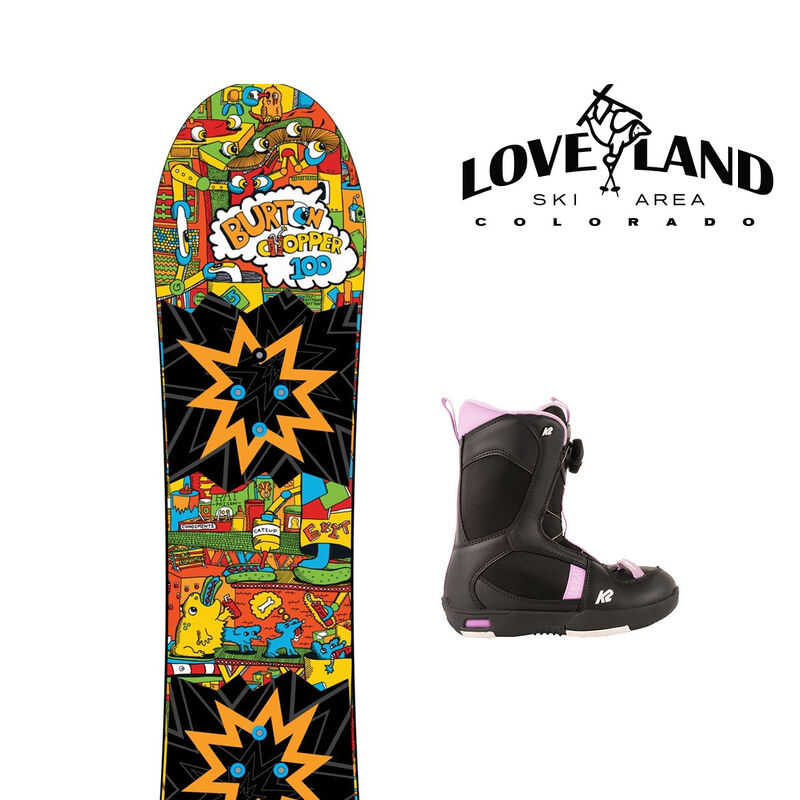 Loveland Pass Bundle - Sport Snowboard Package - Kids Season
