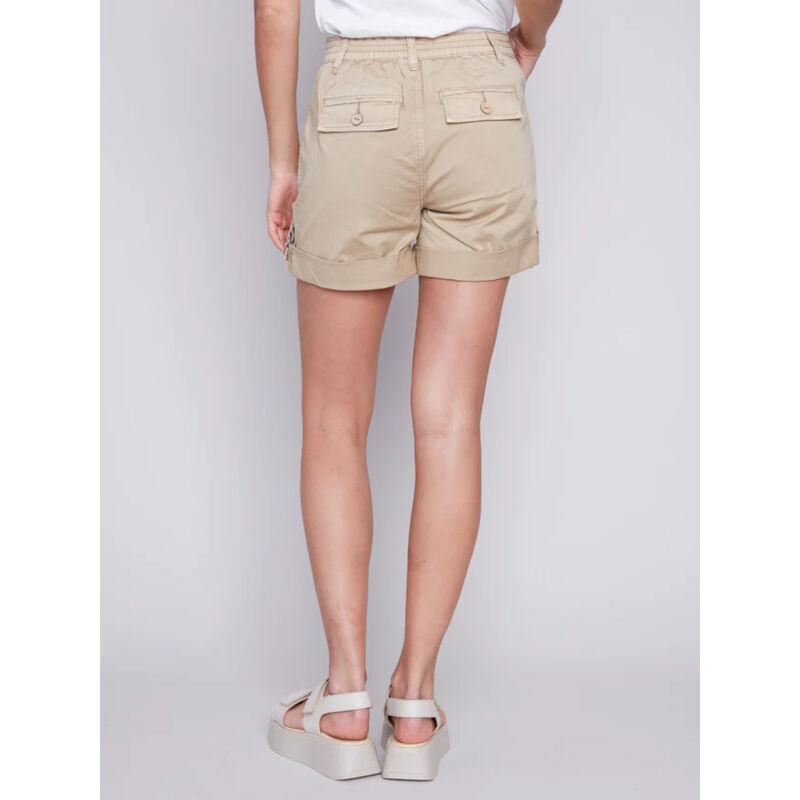 Charlie B Canvas Cargo Shorts Womens image number 1