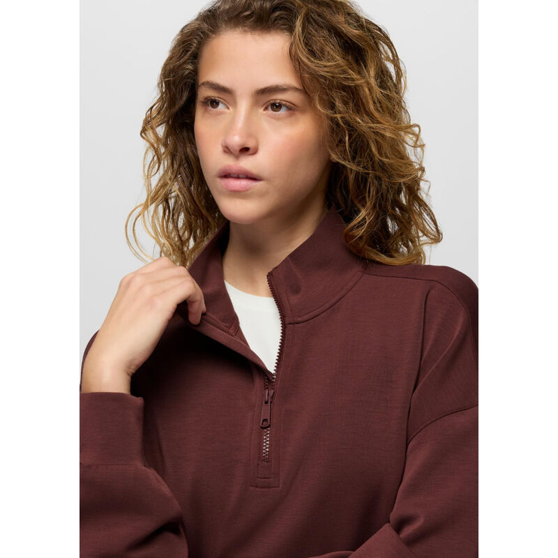 prAna Shea Soft Relaxed Half Zip Womens image number 3