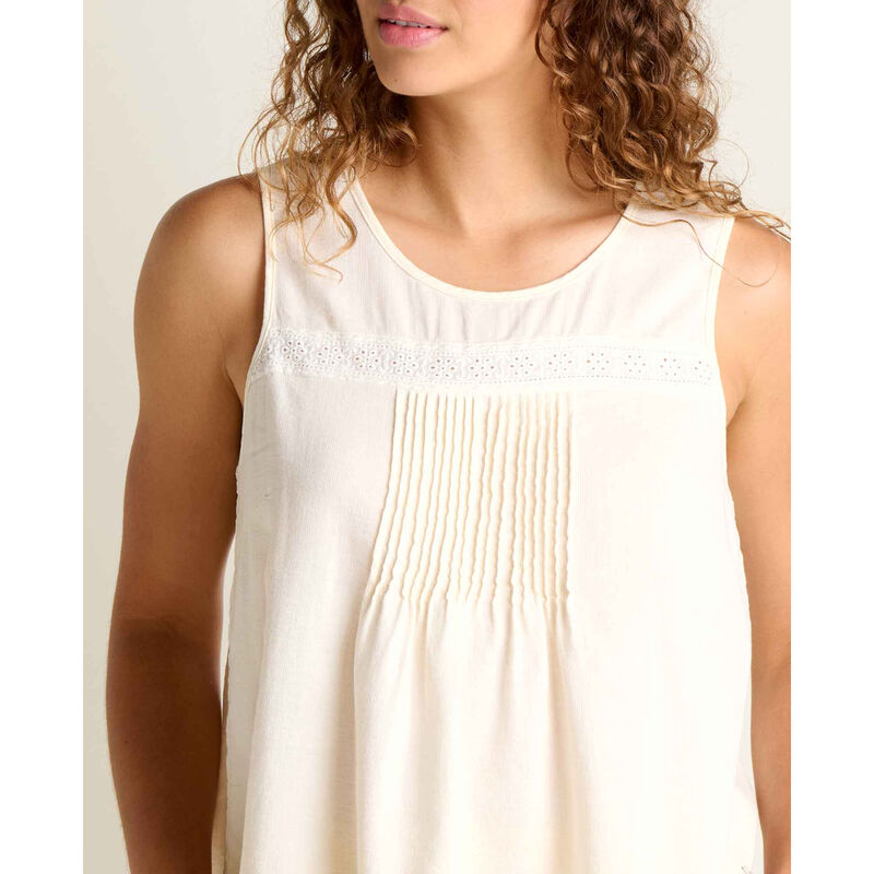 Toad&Co Manzana Pin Tuck Tank Womens image number 2