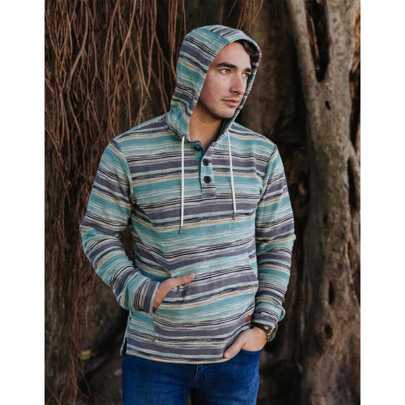 Baja Llama The Green Paamul Poncho Mens image number 1