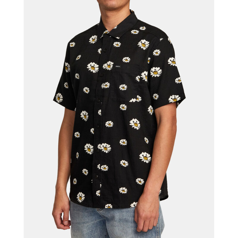 RVCA Pushin Up Short-Sleeve Shirt Mens image number 2