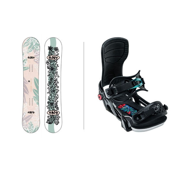 Gnu Velvet Womens Snowboard Package
