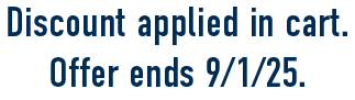 Discount applied in cart. offer ends 9/1/25