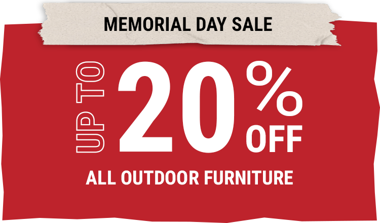 memorial day patio sale up to 20% off all patio furniture